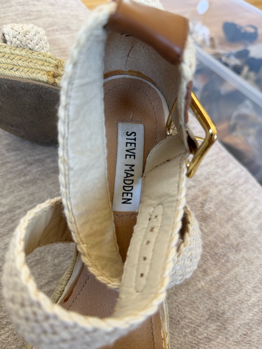 Steve Madden Fantasik Open-Toe Espadrille size 8 - Picture 6 of 7